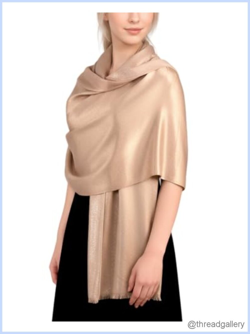 Soft Viscose Pashmina Shawl Wrap for Wedding Bridesmaid